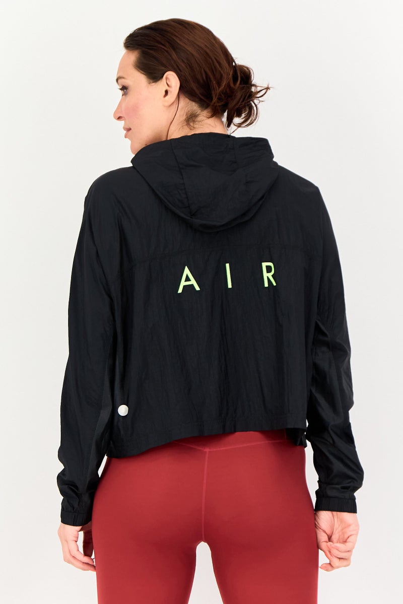 Nike Women Sportswear Fit Long Sleeve Running Jacket, Black - Image 3